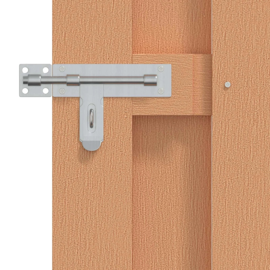 Cancello da giardino 100 x 150 cm WPC e Alluminio Marrone 42039051