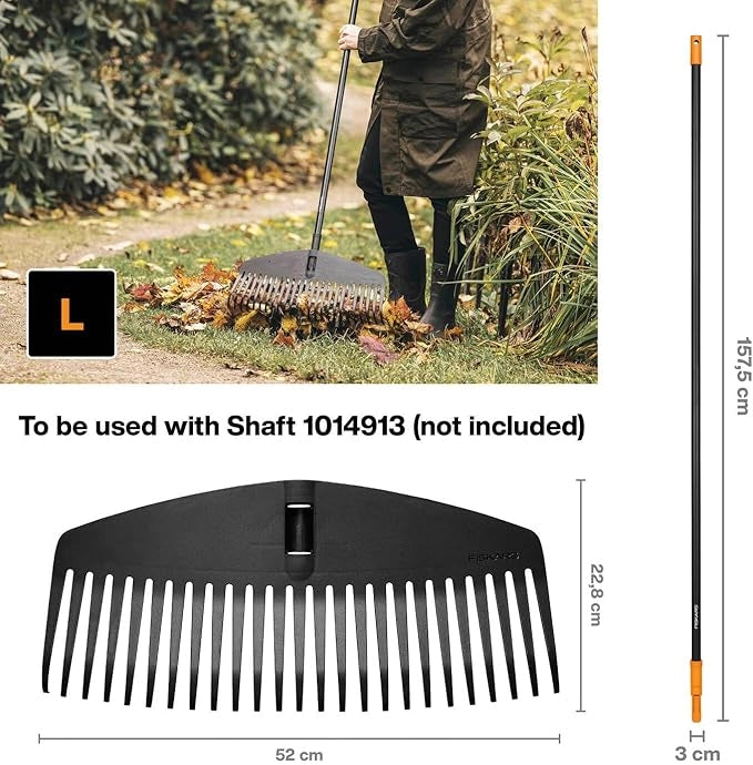 SCOPA GIARDINO SOLID FISKARS  PP SIZE  L MM 228X520