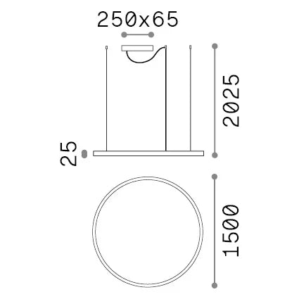 Lampada Oracle 81W Luce Naturale 4000K Finitura Ottone Altezza Regolabile Ideal Lux