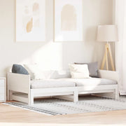 Letto Giorno Estraibile Bianco 203,5 x 184 x 56,5 cm 834679