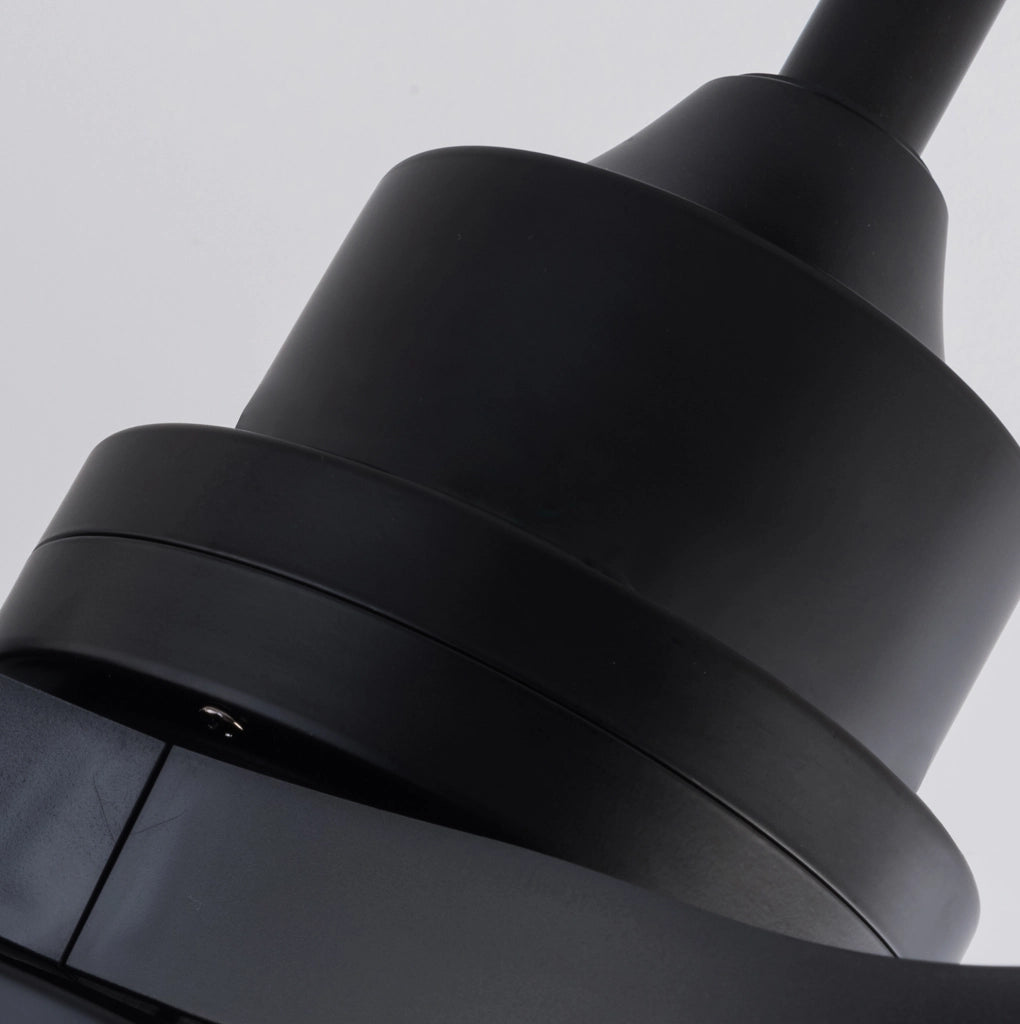 Ventilatore da soffitto 42 pollici con luce LED 20 W e telecomando nero HAVRYA