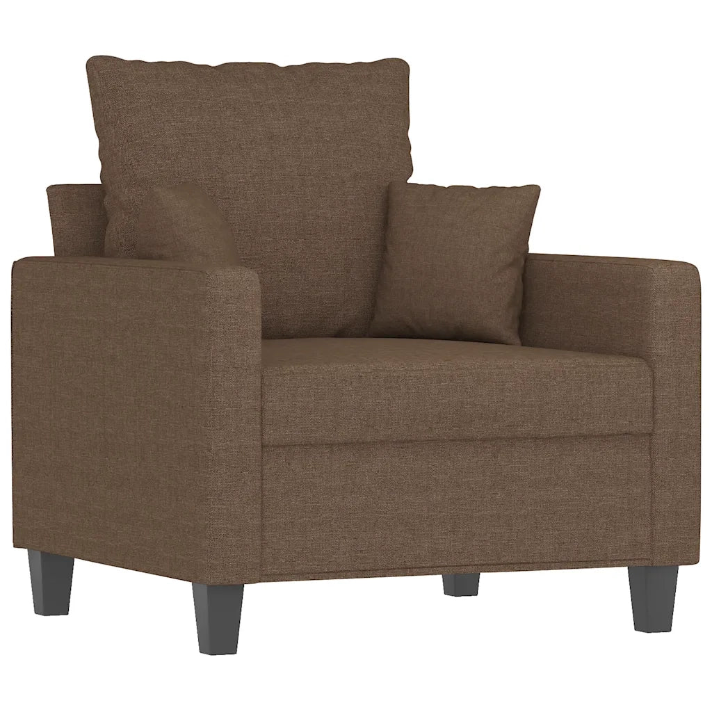 Fauteuil Marron 60 cm Tissu