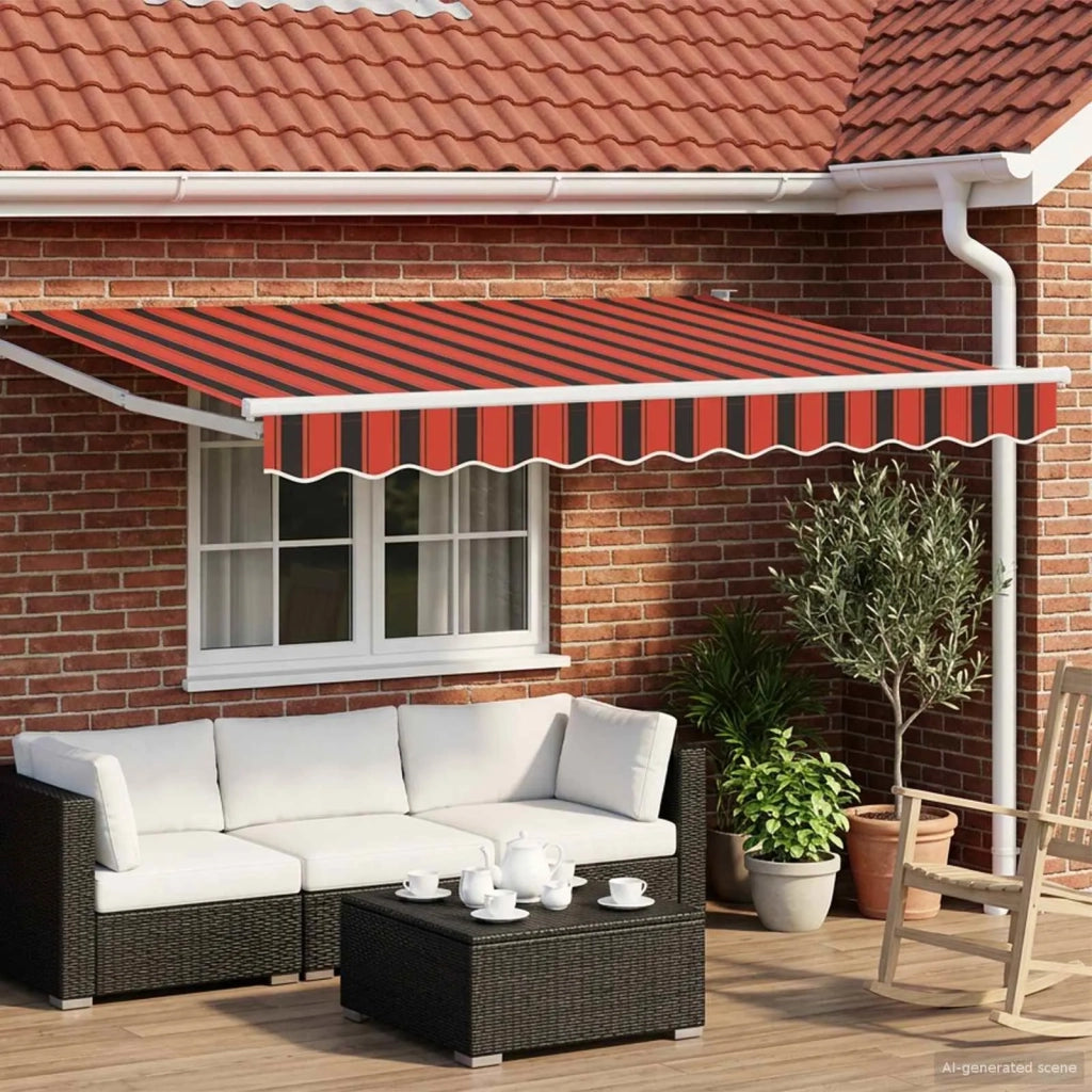 Tenda retrattile manuale con LED 3 x 2,5 m 3419250