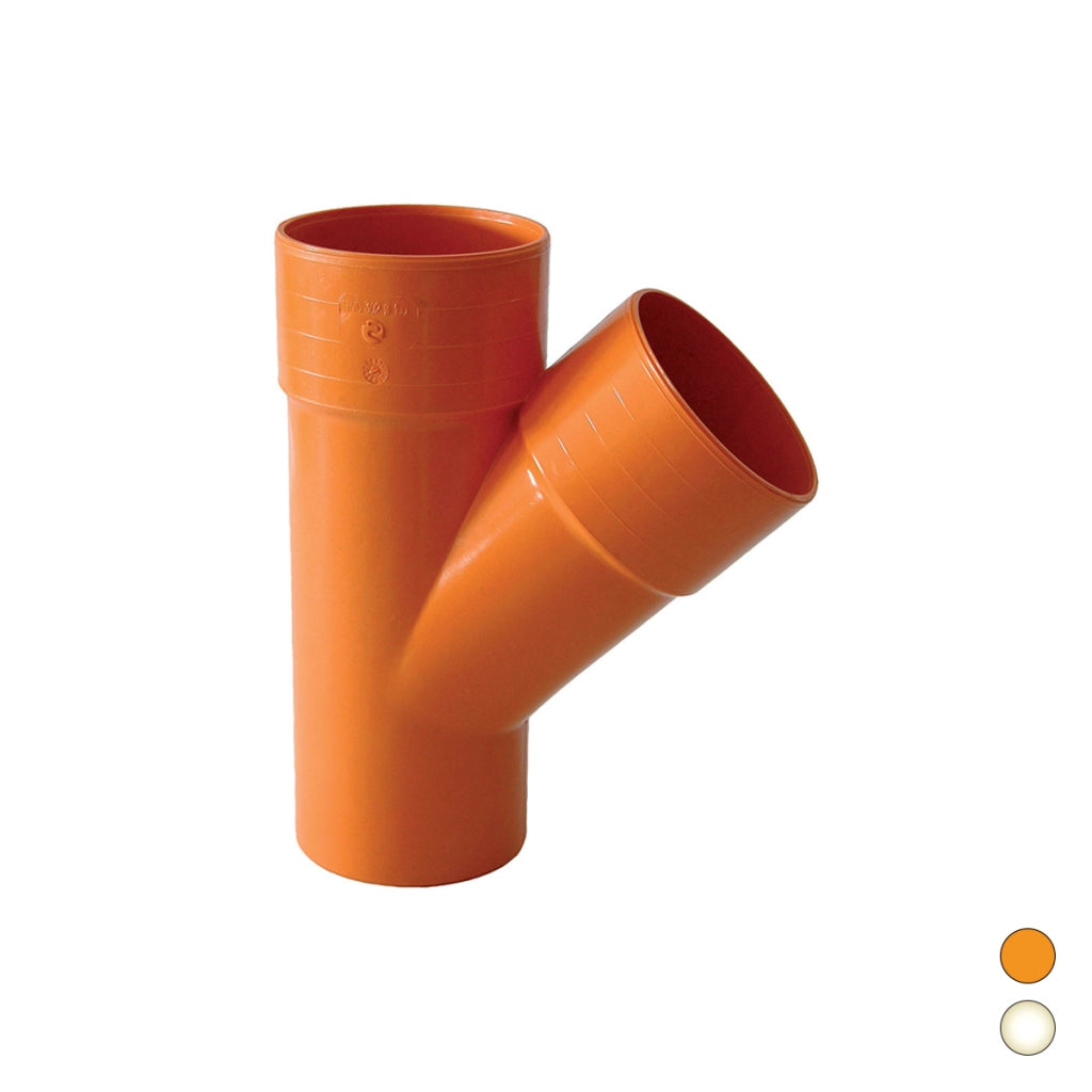 DERIVAZIONE  45  ° IN PVC- Diam. 50- ESCLU- pezzi 1