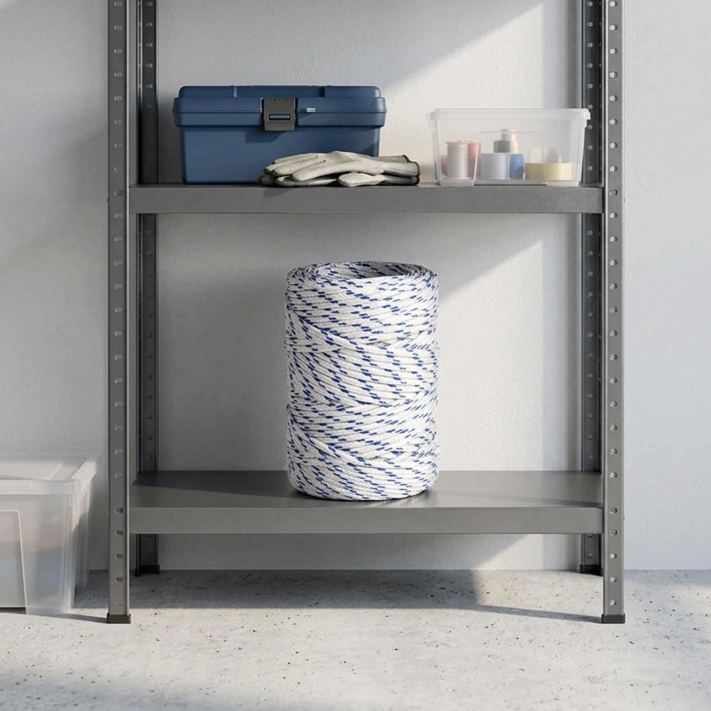Corda multiuso 2 mm 50 m Bianco e Blu PP 27 kg Carico massimo 3473158