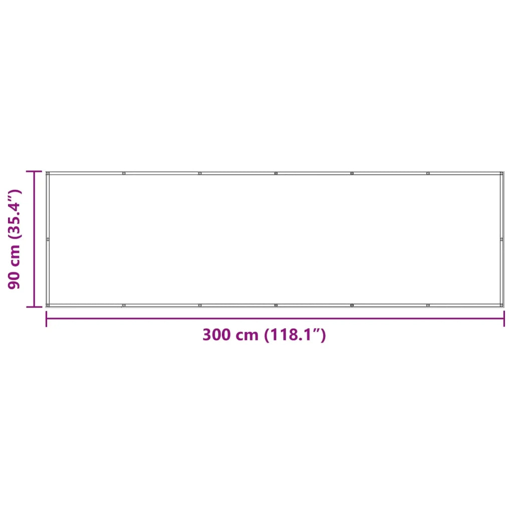 Schermo da balcone | Paravento da Balcone Borgogna 90 x 300 cm