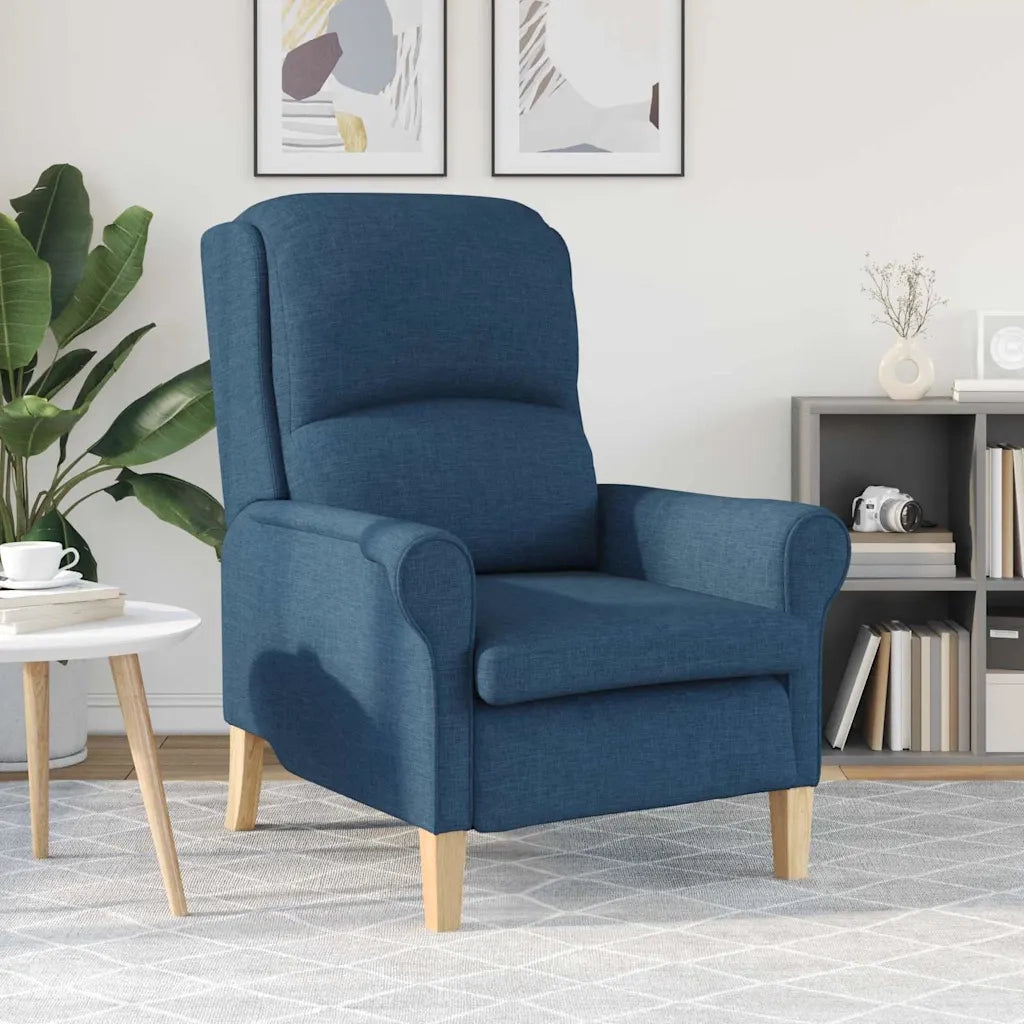 fauteuil Bleu tissu