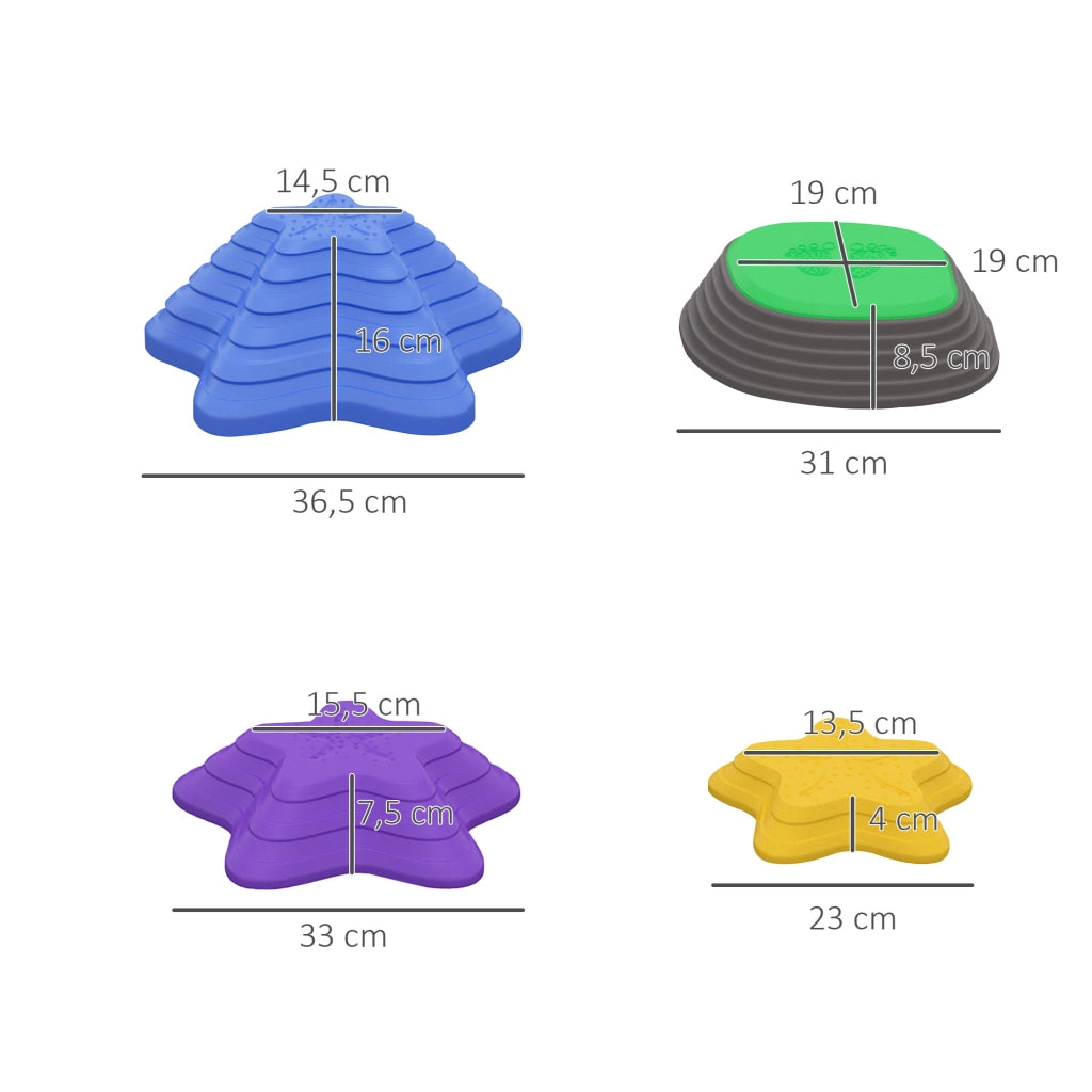 Set di pietre da gioco per bambini ¨C Minimal ¨C 5 pezzi, design stella marina, antiscivolo, 80 kg