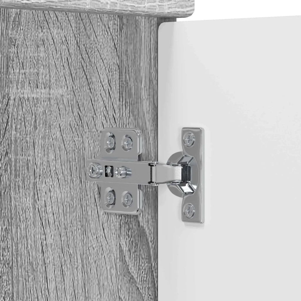 Armoire sous évier de salle de bain Sonoma gris