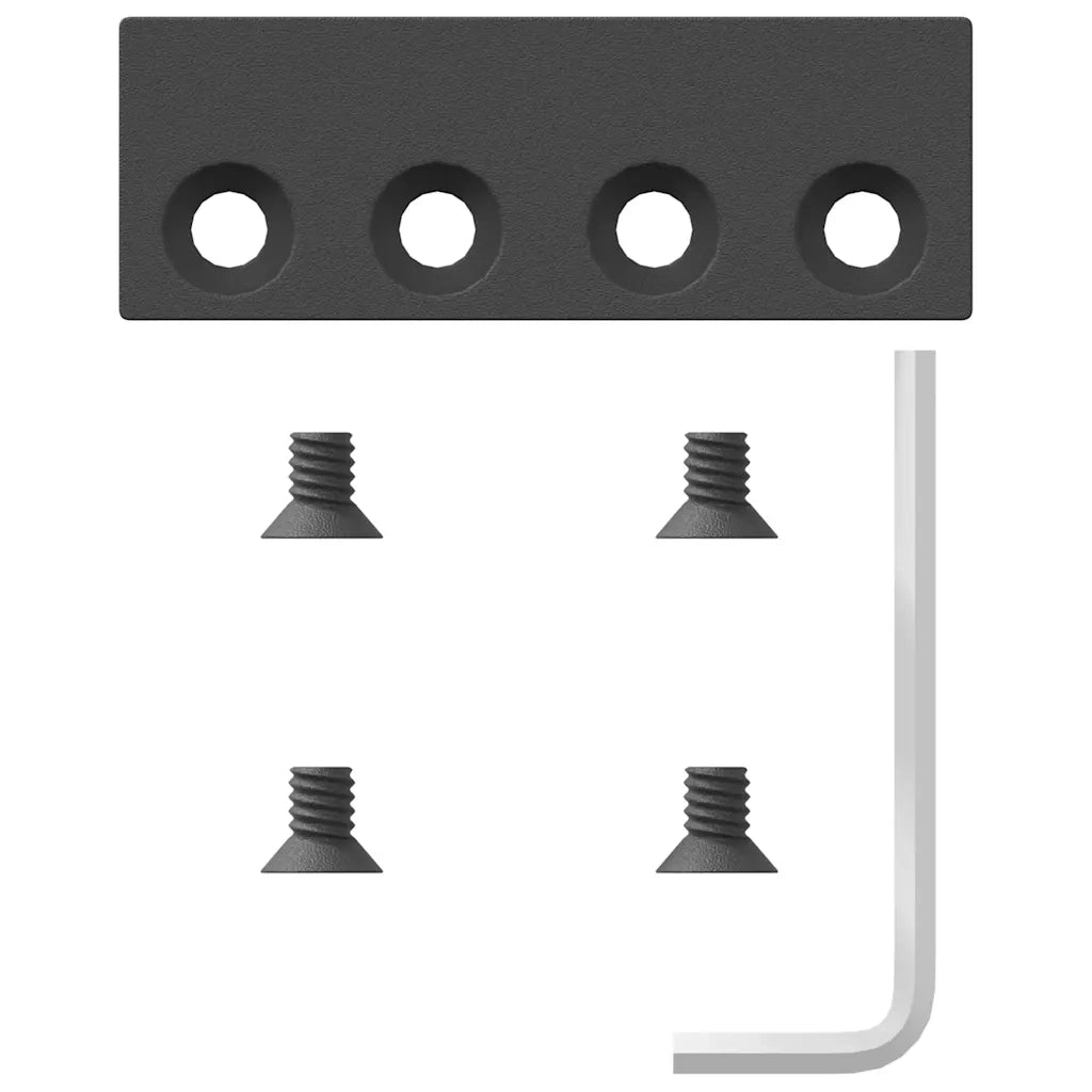 Kit di Binari per Porte Scorrevoli 400 cm Acciaio Nero CFW8338757