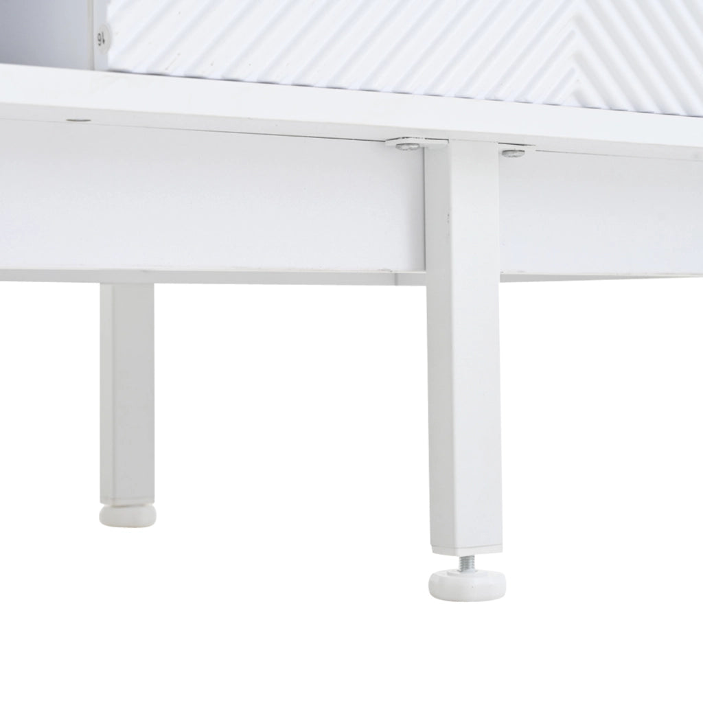 Mobile porta televisore bianco 200 cm con ante e cassetti
