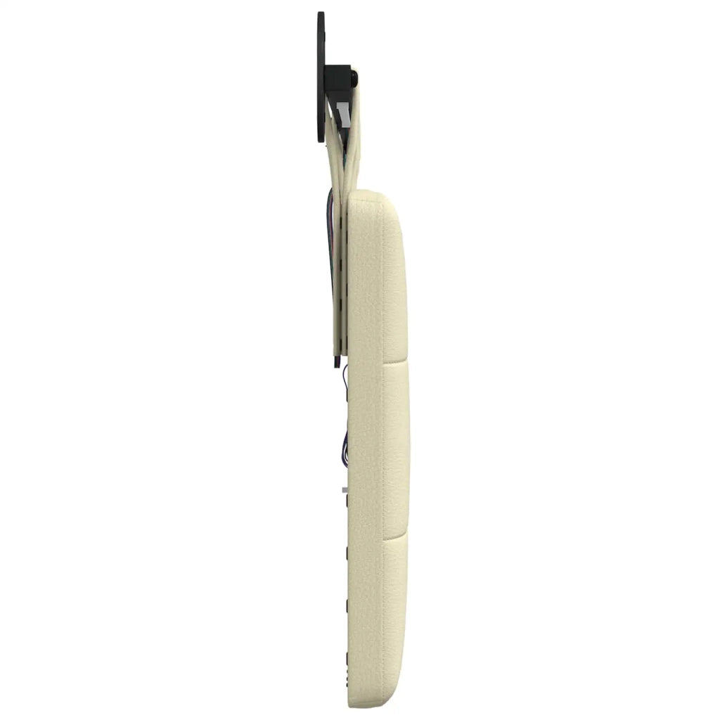 Testiera | Testata sospesa Con luce LED Crema Similpelle