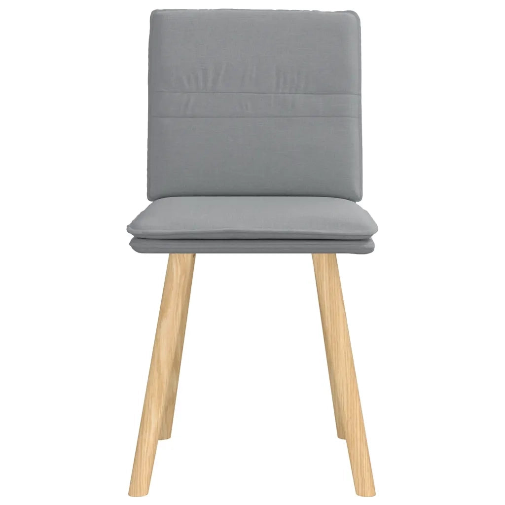 Sedie da Pranzo 2 pz Grigio Chiaro in Tessuto 4101255