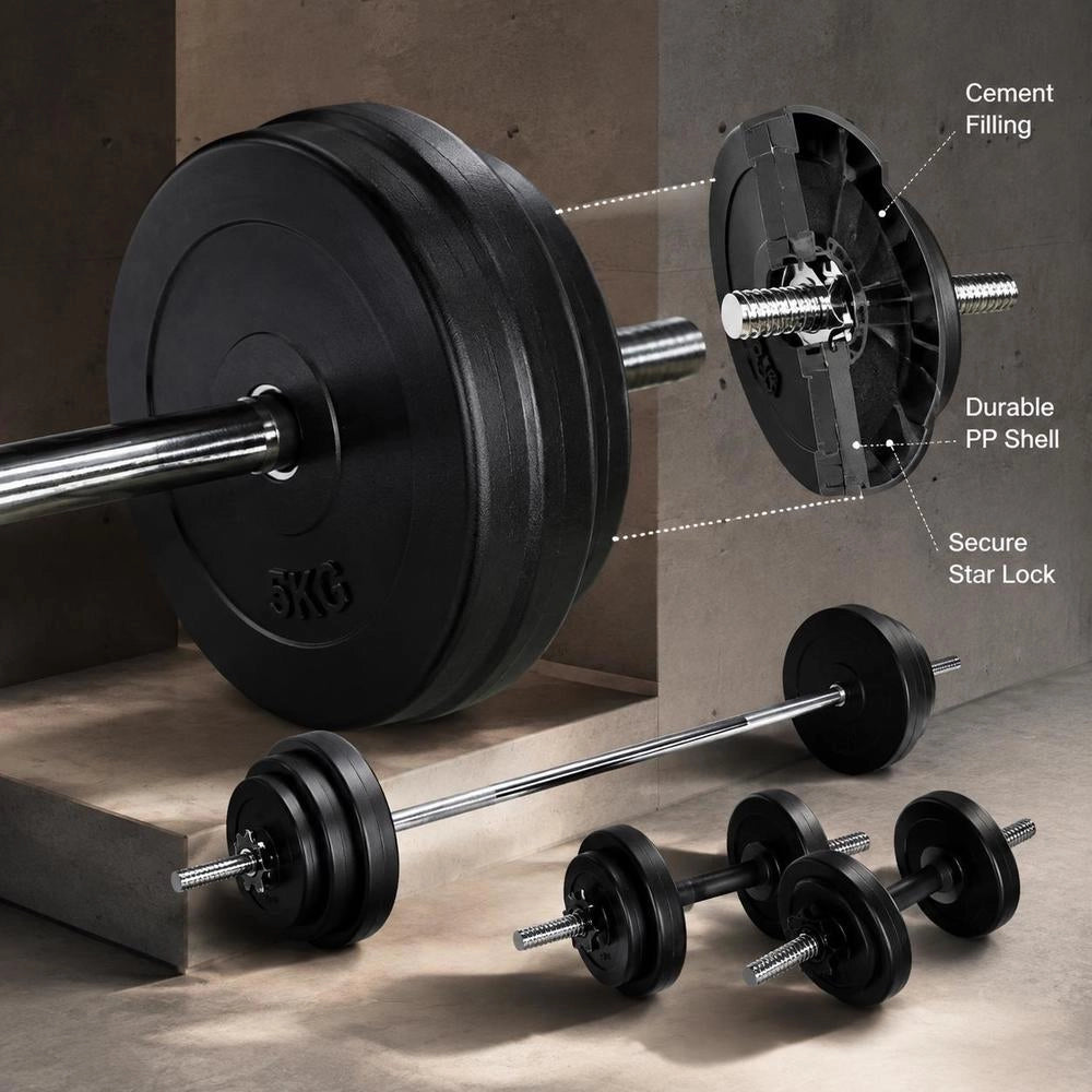 Barbell 2 Dumbbell Sets 30.5kg