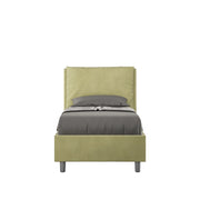 Letto Singolo 100x210 cm con Rete e Contenitore Antea Tè Verde
