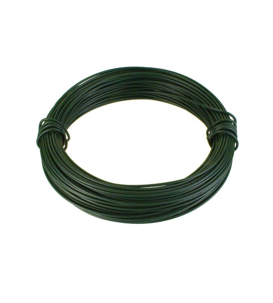FILO MULTIUSO PLASTIFICATO IN FERRO ZINCATO VERDE mm 0,9x33 mt