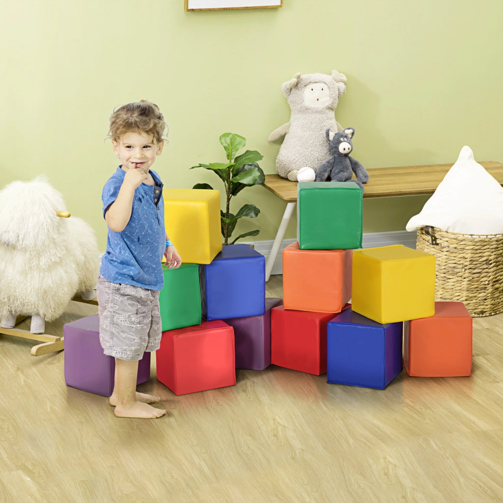 Cubi Giocattolo Morbidi per Bambini ¨C Minimal ¨C 20x20x20 cm Multicolore