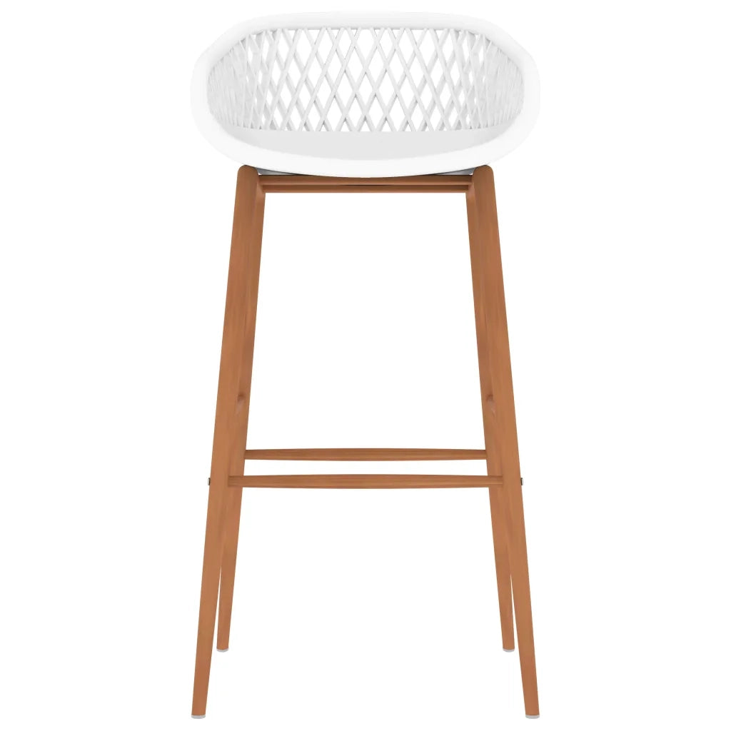 Sgabelli da Bar 2 pz Bianchi 248153