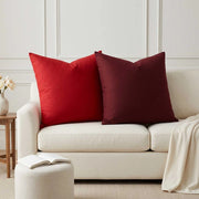 Cuscino con cuscino HEERLEN 2 pz Rosso Tessuto 928186