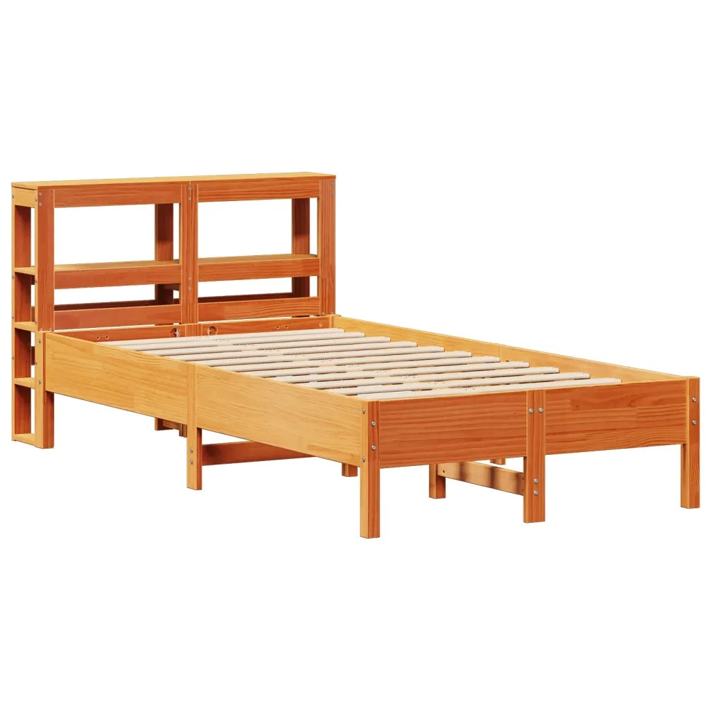 Letto singolo | Letto per adulti | Letto senza Materasso Marrone Cera 75x190 cm in Legno di Pino