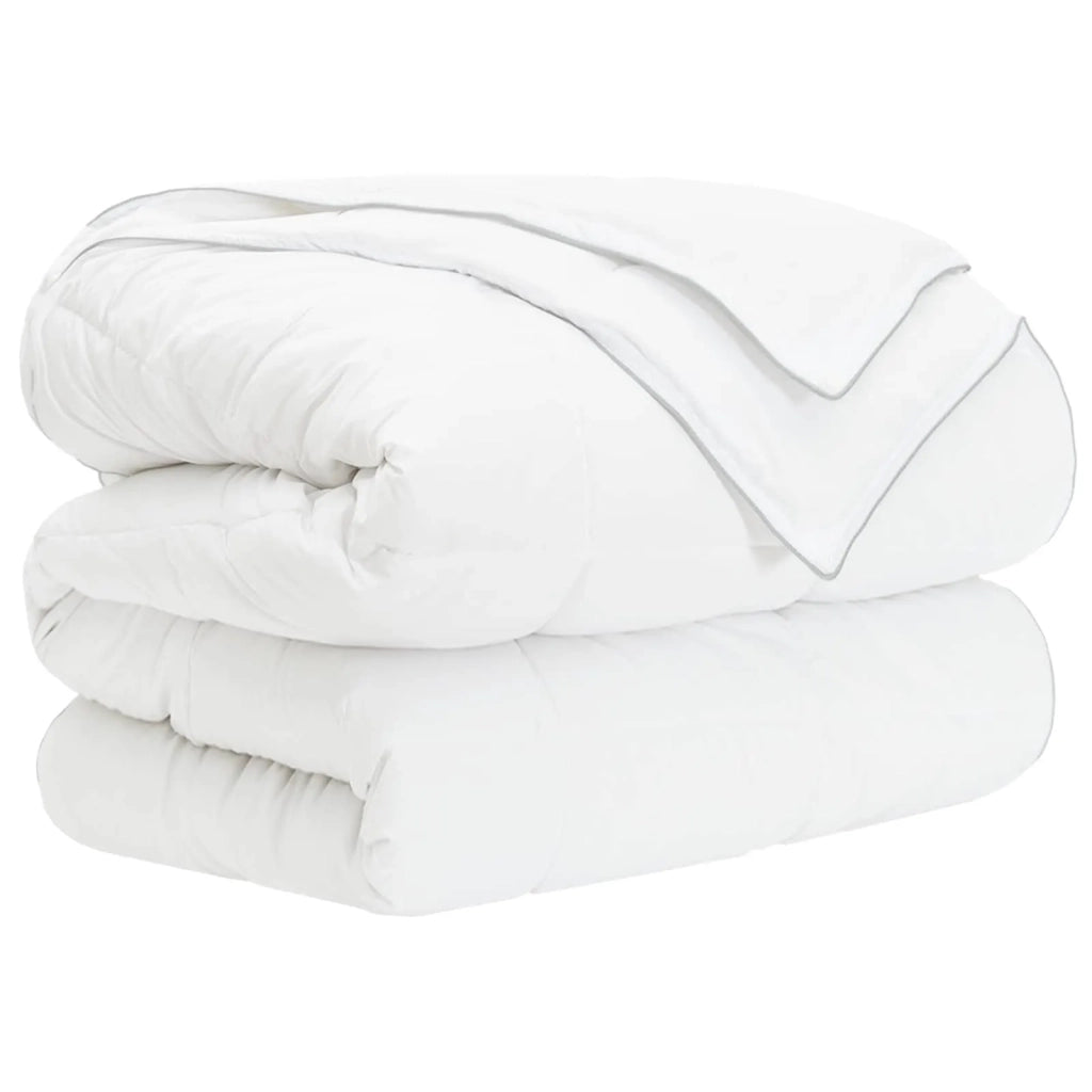 Set di Piumoni 3 pz 200 x 240 cm Tutte le stagioni Bambù Bianco 3432919