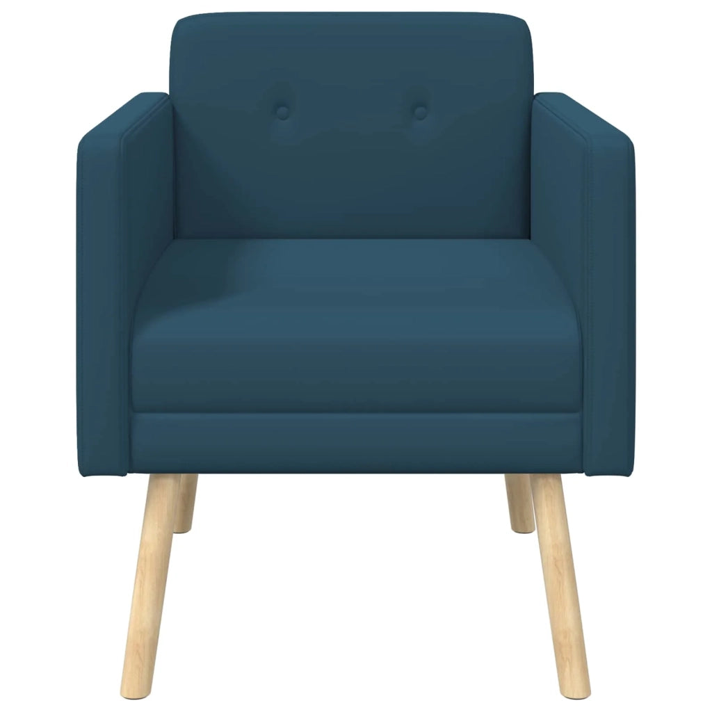 Poltrona decorativa Blu Velluto 42044804
