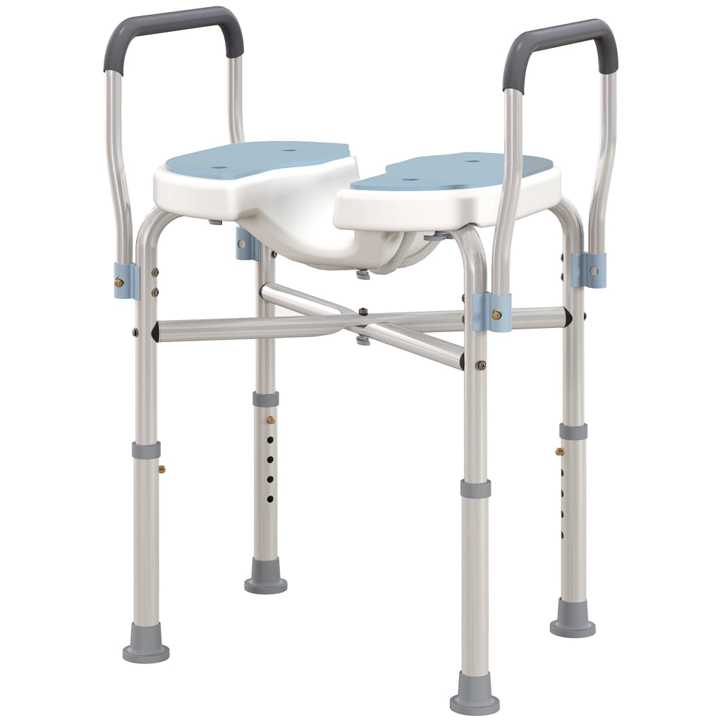 Sgabello da Bagno con Braccioli ¨C Zephmum ¨C Azzurro