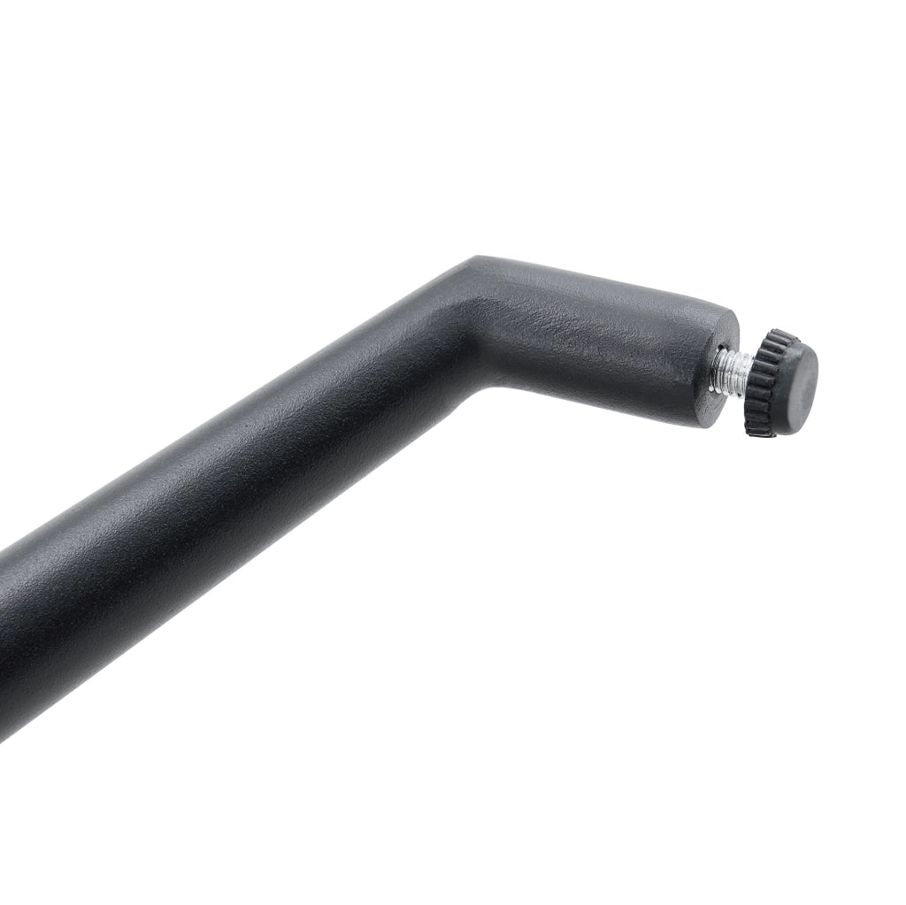 SEDIA girevole 360° in tessuto grigio e metallo nero