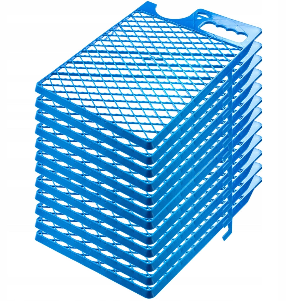 Griglia per pittura grande KADAX 280x390 mm per rullo da 25 cm, 12 pezzi con supporto per secchio