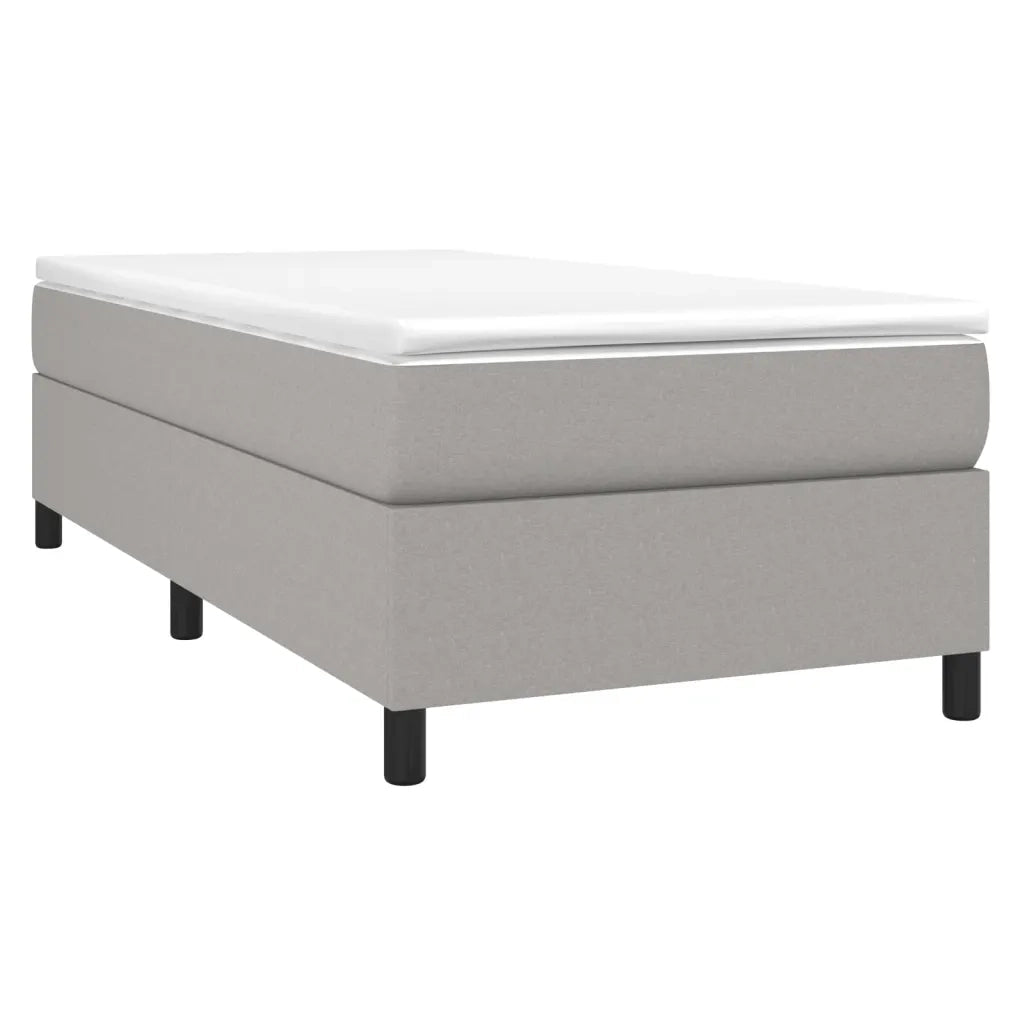 Giroletto a Molle con Materasso Grigio Chiaro 80x200 cm Tessuto 3144375