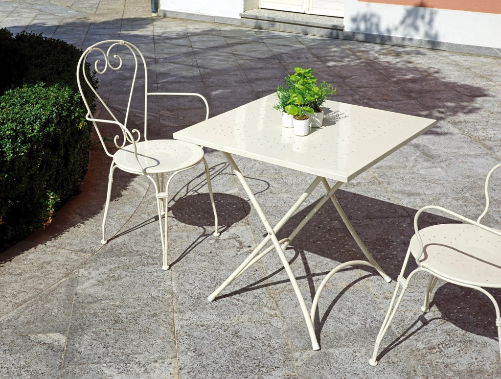 Sedia Sirmione C/Brac. - Ferro Avorio 1 Pz