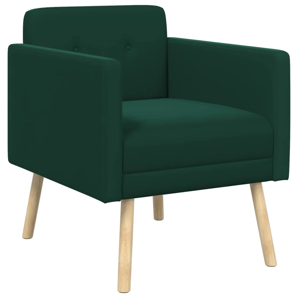 Poltrona decorativa Verde Scuro Velluto 42044797