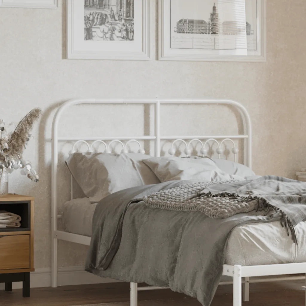 Testiera di Ricambio in Metallo Bianco 120 cm 376680