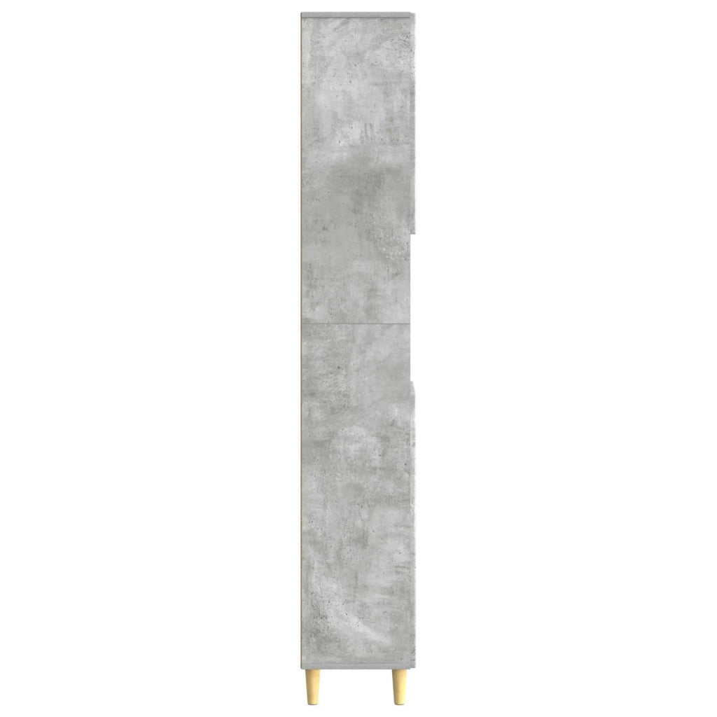 Armadio da Bagno con Ripiano Aperto DELFT Grigio Cemento 897038