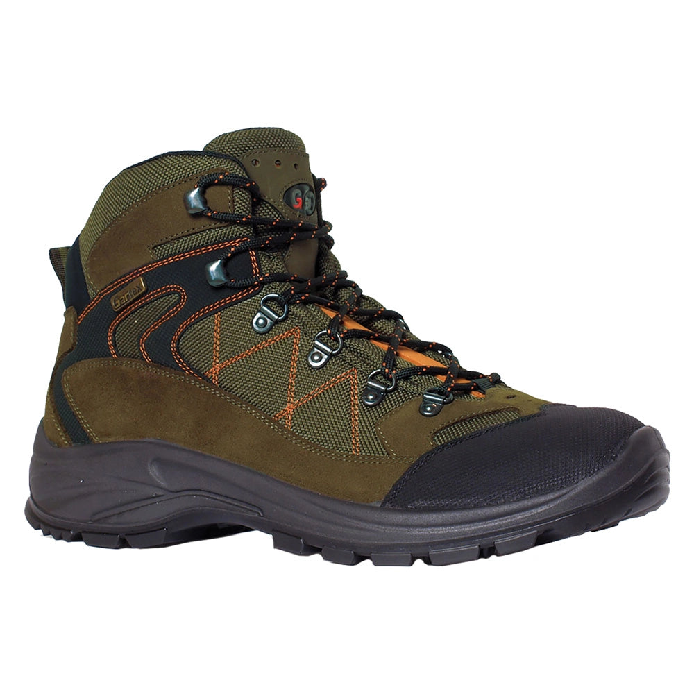 1coppia scarpe per trekking alte 'egipt' n. 45 - verde/arancio cod:ferx.1061205nlm