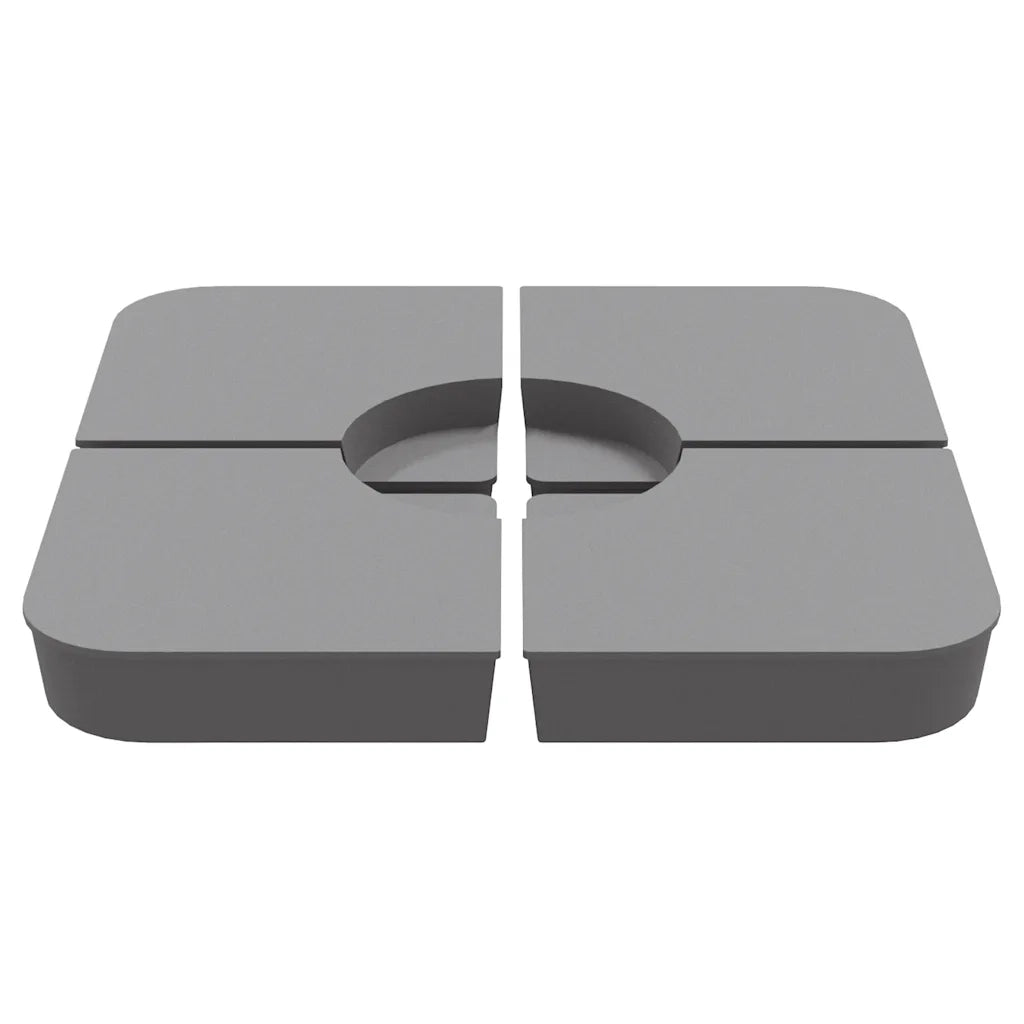 Set Base per Ombrellone 4 pz con Supporto a Croce 100 kg PP CFW9159823