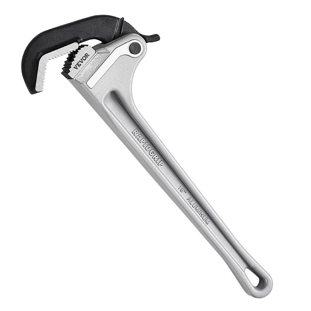 Chiave per Tubi Dritta in Alluminio 457,2 mm TD0520 18", Ganascia Regolabile Φ27-Φ89 mm, Robusta ed Ergonomica per Idraulica e Officina