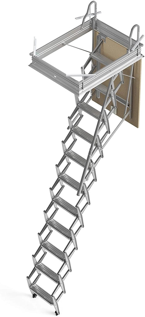 SCALA RETRATTILE A PANTOGRAFO PER SOFFITTA 60X100 H300 IN ACCIAIO SCARI PANTO