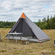 Tenda da backpacking Grigio e arancione 222 x 85 x 125 cm 42017417
