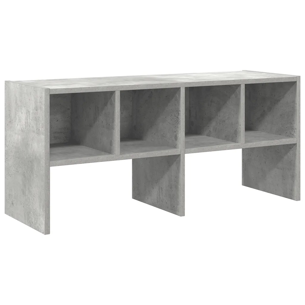 Scarpiera Impilabile-Scaffale per scarpe Grigio Cemento 89,5x30x40 cm