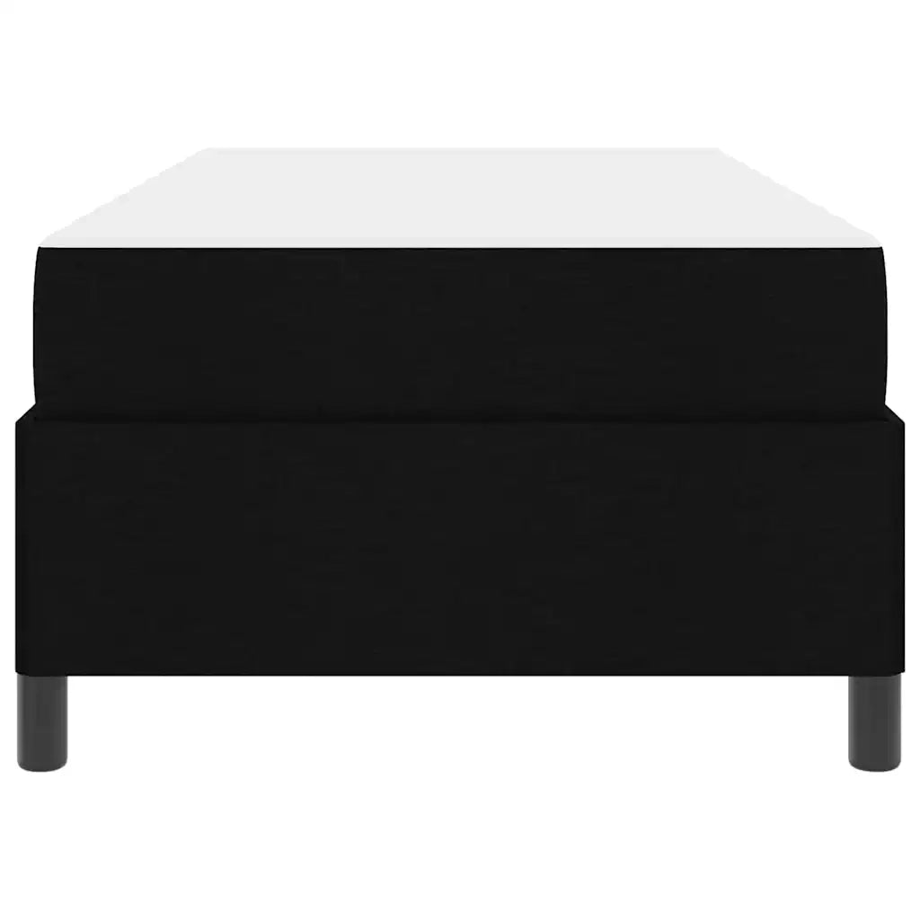 Letto a molle Nero 90 x 200 cm Tessuto