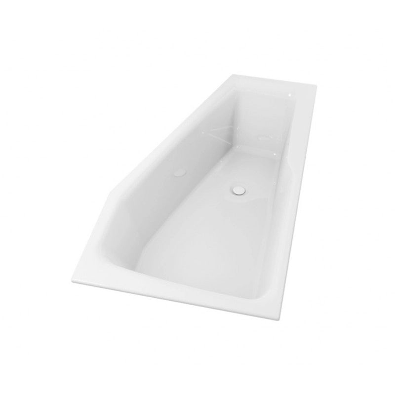Vasca da bagno angolare sinistra in acrilico RIHO RETHINK SPACE S 160x75 cm