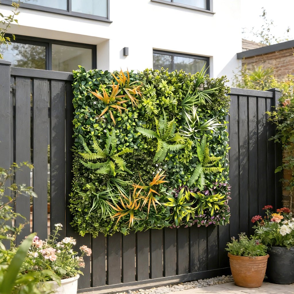 Seto Artificiale per Giardino ¨C Minimal ¨C Verde 100x100 cm