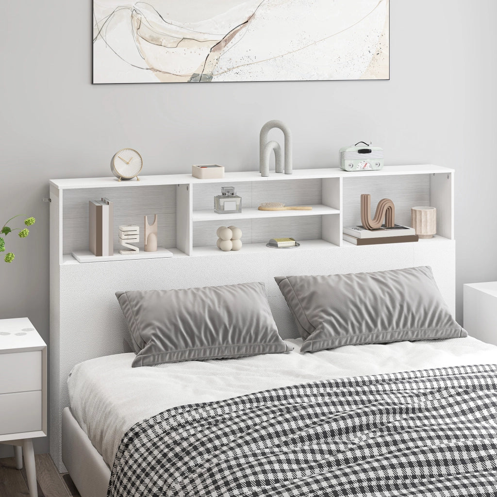 Testiera con contenitore ¨C Minimal ¨C Bianco 160x108.2x20.2 cm