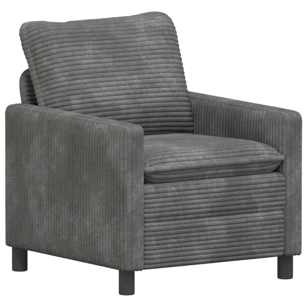 Set di divani 2 pcs Grigio Chiaro Poliestere 3417094