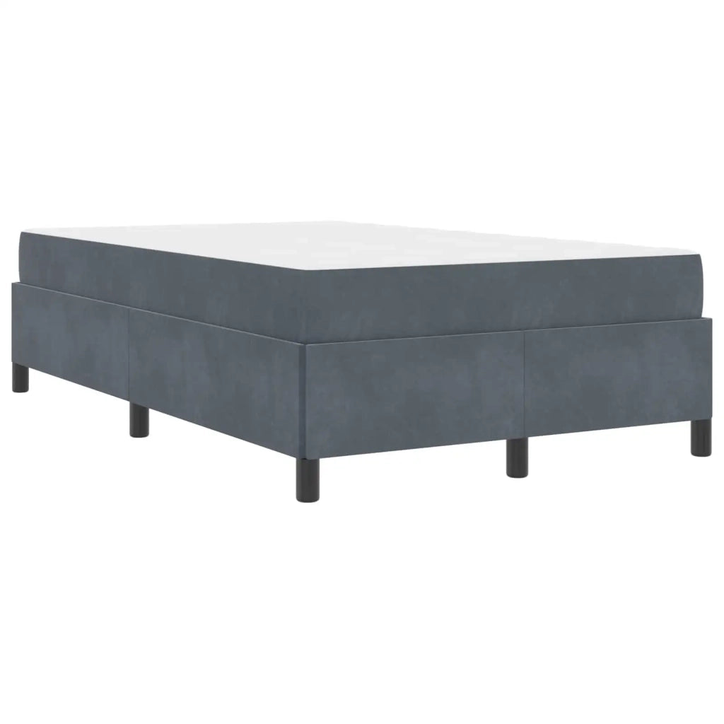 Letto matrimoniale | Letto per adulti | Struttura del letto Grigio scuro 120 x 200 cm Tessuto