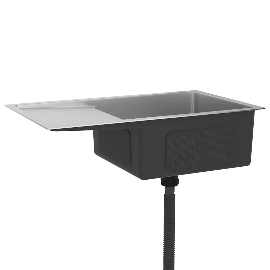 Lavello da Cucina Lavorato a Mano in Acciaio Inox 51520
