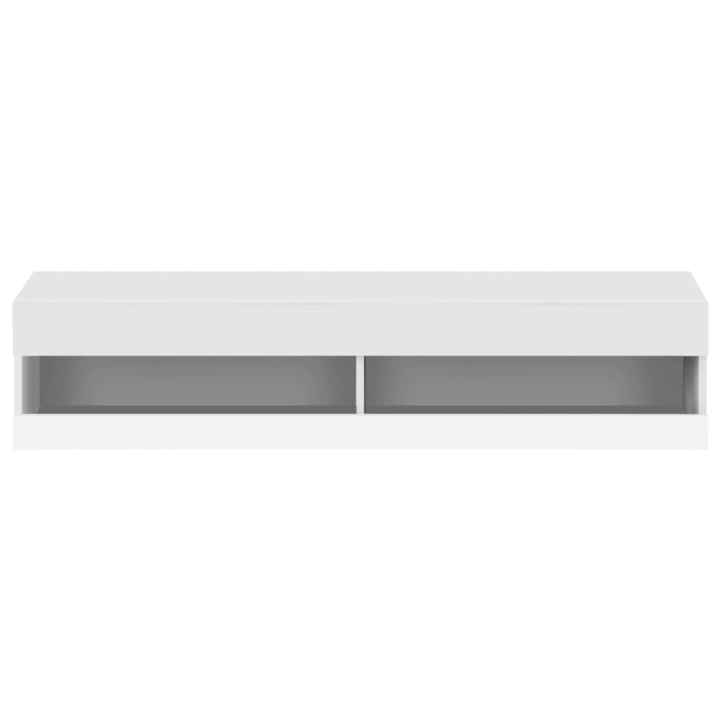 Mobile TV bianco con luci LED 140 cm