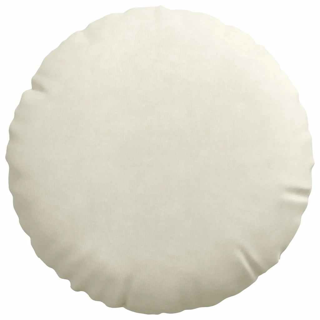 Cuscini per Seduta 2 pz | Cuscini per sedie Crema ?30 x 13 cm Velluto