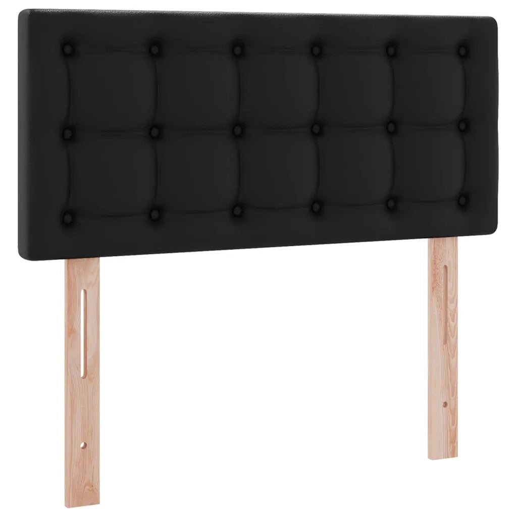 Letto con contenitore e materasso Nero 100 x 200 cm 3370381